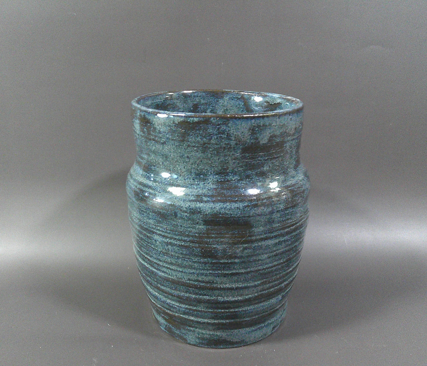 Textured Blue/Black Pottery piece $35