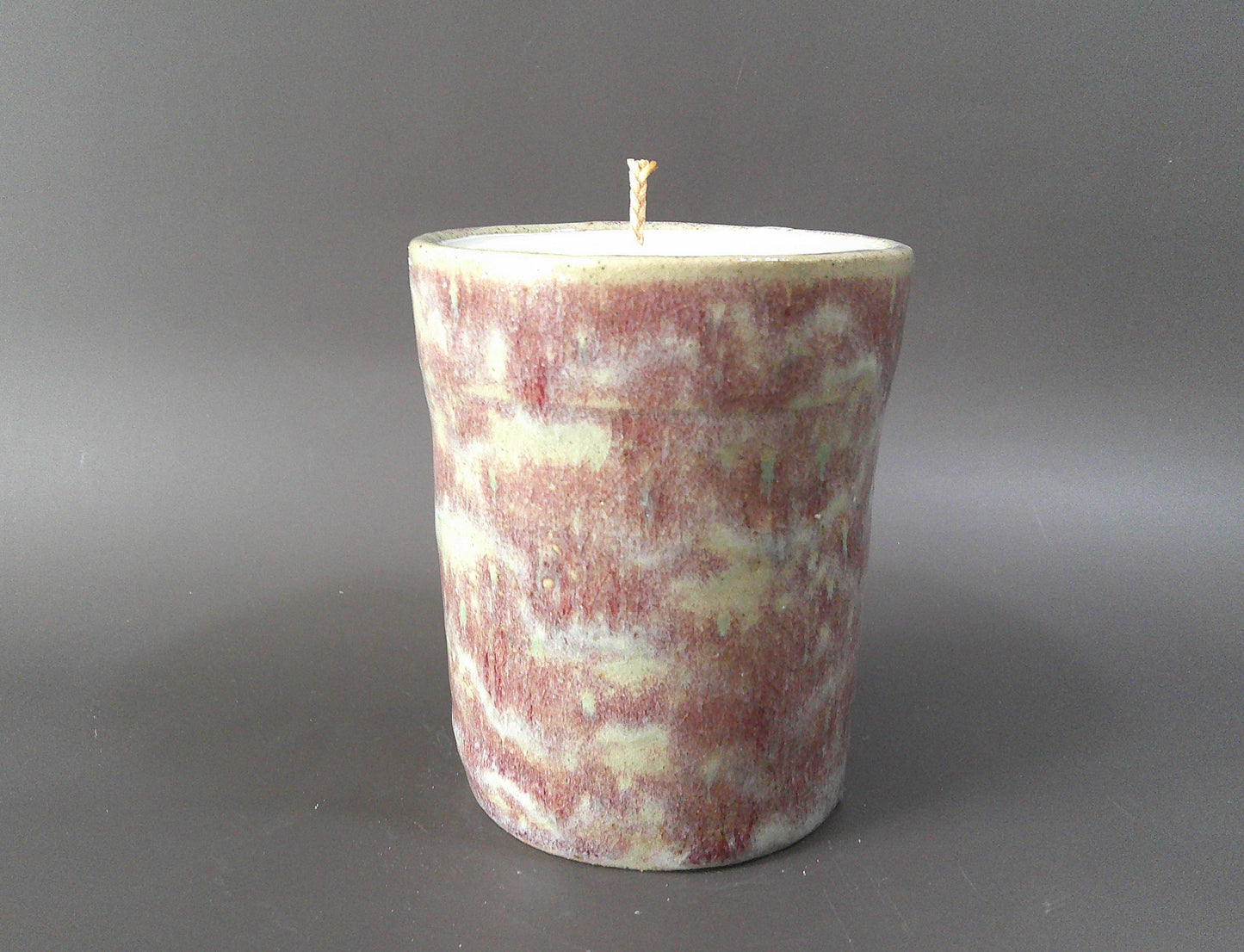 Spotted colored Apple Scented Soy Candle $20.00