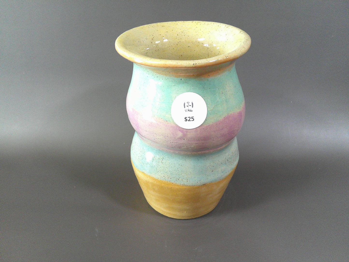 Multi Colored Pottery vase $25